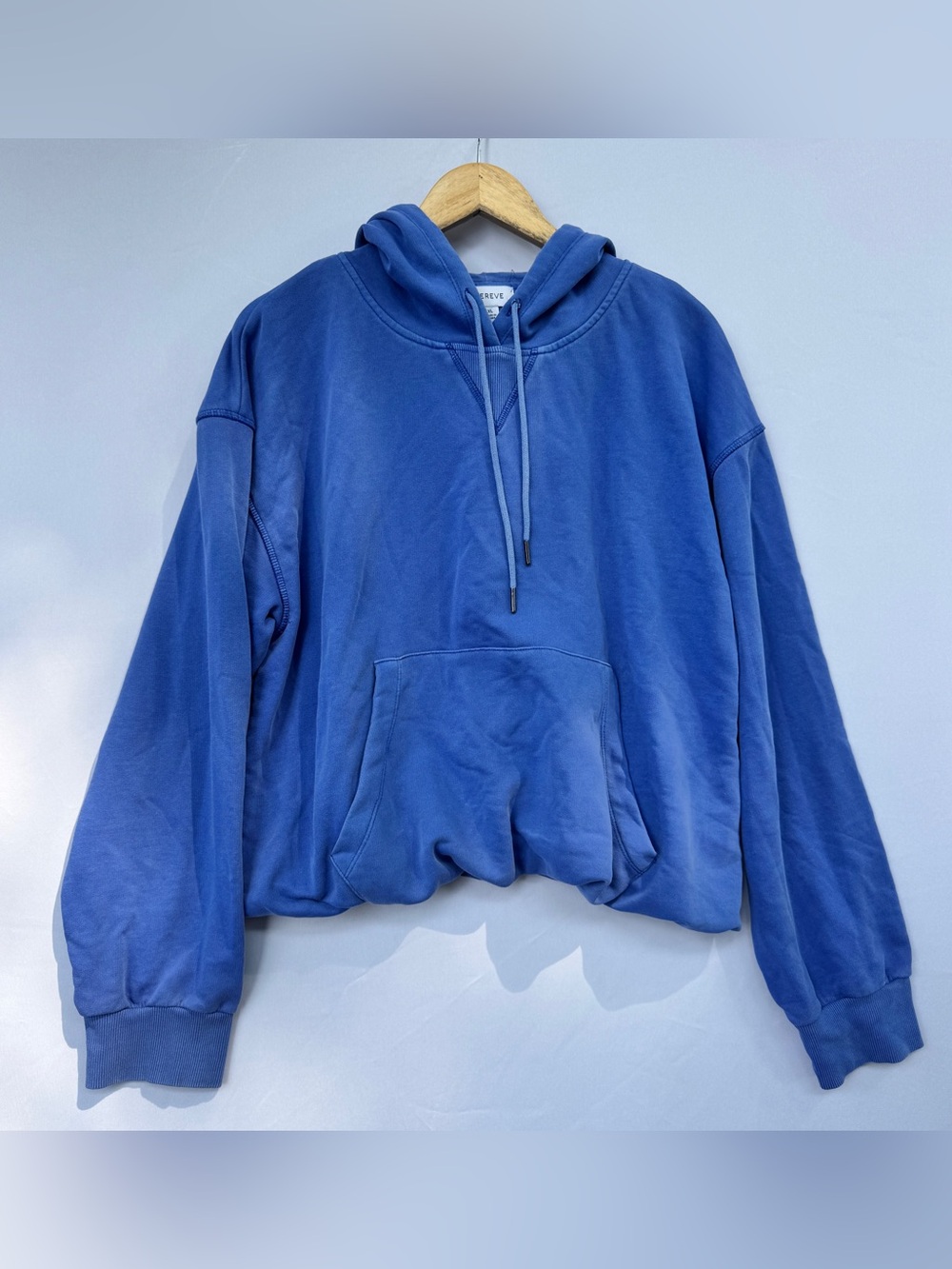 Hayden Bubble Hem Hoodie Cobalt Blue XL